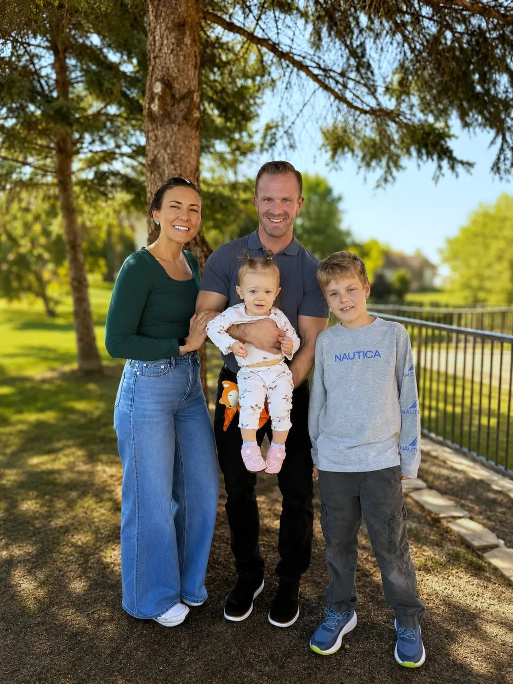 Nick Bock with his family
